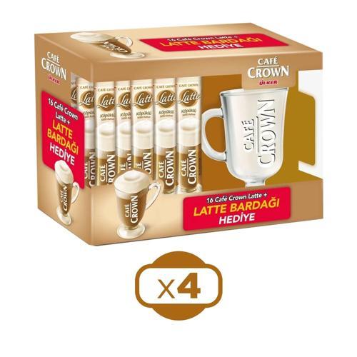 Latte 16'lı Paket + Bardak Hediyeli x 4 Adet