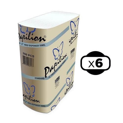 Z Katlı Standart Dispenser Havlu 200 Yaprak x 6 Adet