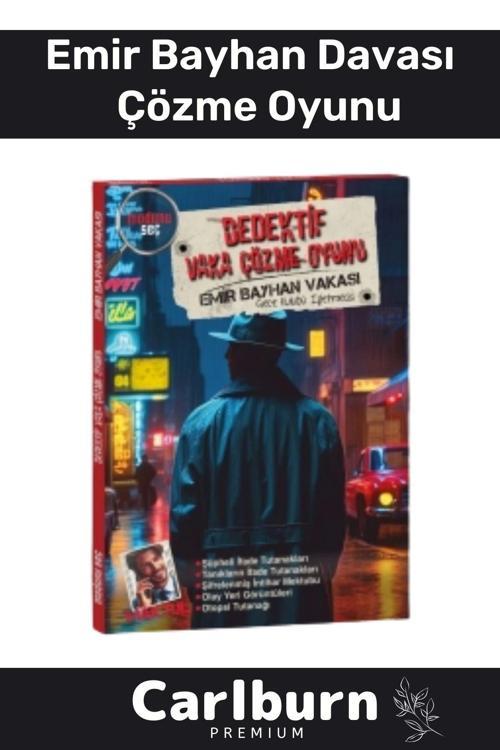 Özel Üretim Dedektif Kanlı Para Cinayet Katil Kim Dava Vaka Çözme Emir Bayhan Davası Oyunu