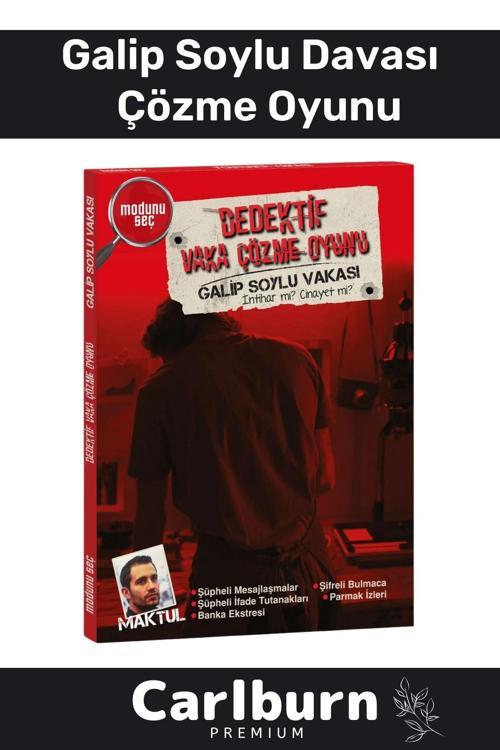 Özel Üretim Dedektif Kanlı Para Cinayet Katil Kim Dava Vaka Çözme Galip Soylu Davası Oyunu
