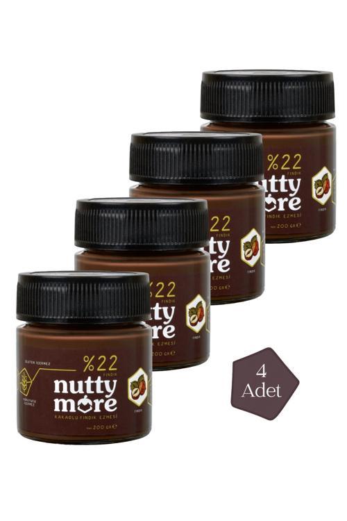 %22 Kakaolu Fındık Ezmesi 200 gr x 4 Adet