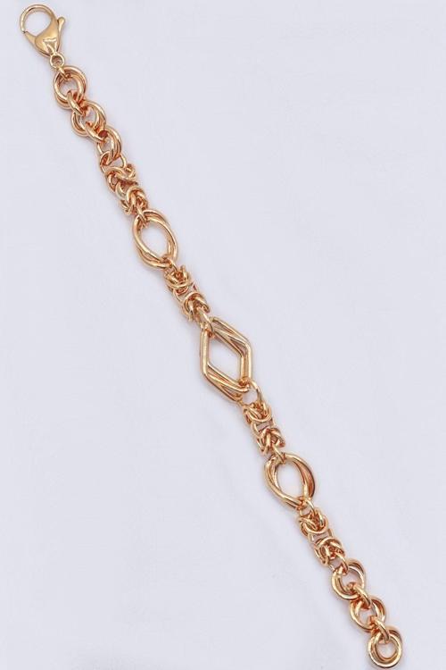 Rose Gold Renk Vıp Çelik Bileklik