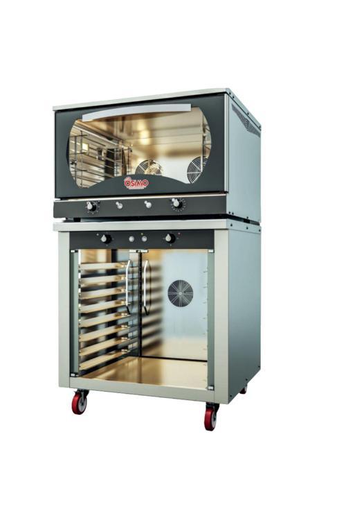 Osimix 2'Li Patisserie Serisi Konveksiyonel 4'Lü Buharlı Fırın Ve 8'Li Buharlı Mayalandırma 220 W