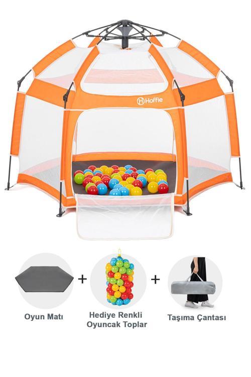 Foldy Plus Katlanabilir Bebek Ve Çocuk Oyun Parkı-Alüminyum-Kolay Kurulum,Oyun Matı Ve Toplar