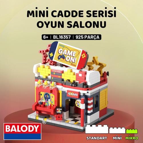 Mini Cadde Serisi – Oyun Salonu (BL16357) – Mikro Blok Yapı Oyuncakları Seti