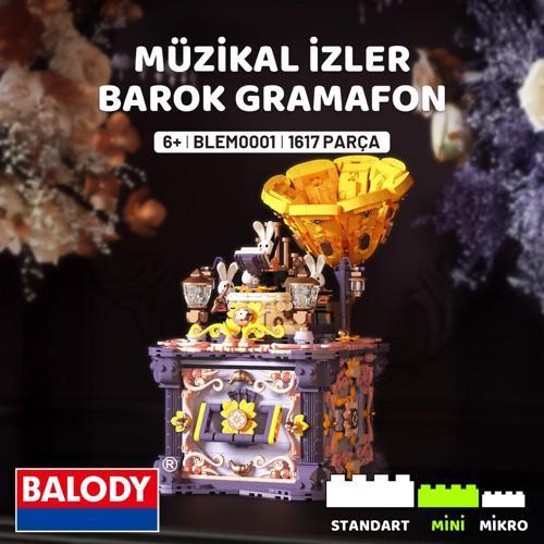 Müzikal İzler – Barok Gramafon (BLEM0001) – Mini Blok Yapı Oyuncakları Seti