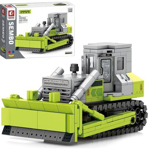 Zoomlion Lisanslı Mini Buldozer 280 Parça Yapı Blokları LEGO ile Uyumlu (705102)