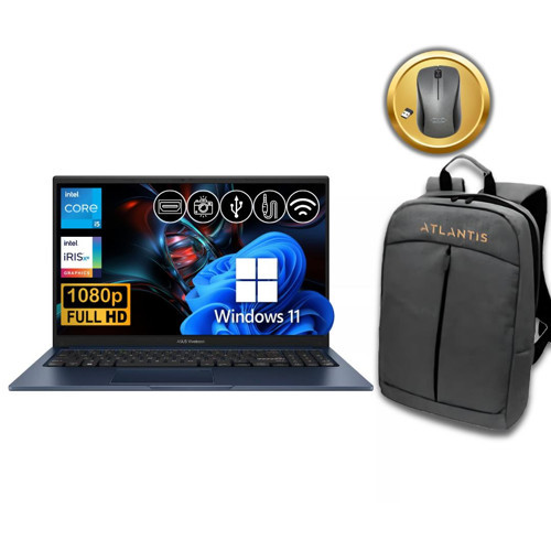 Vivobook 15 i5-1334U 16GB 128 GB M.2 SSD X1504VA-NJ2405 ATL105 15.6" W11Pro Notebook +Çanta&Mouse