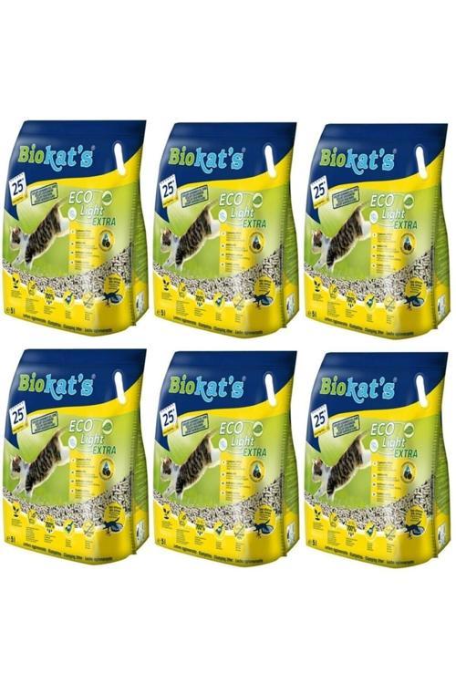 Pelet Kedi Kumu Eco Light Extra 5 Litre X 6 Adet