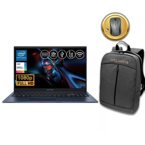 Vivobook 15 i5-1334U 24GB 128 GB M.2 SSD X1504VA-NJ2405 ATL70 15.6" Fdos Notebook +Çanta&Mouse