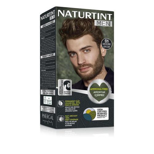 Men 6N Koyu Sarı Erkekler için Doğal Saç Boyası 170ML