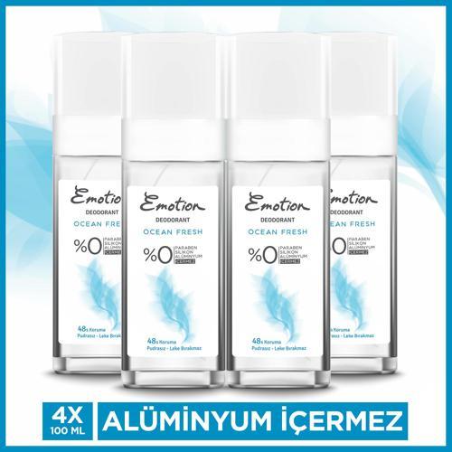 Ocean Fresh Pump Sprey Kadın Deodorant 4x100 Ml