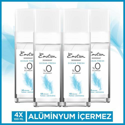 Ocean Fresh Pump Sprey Kadın Deodorant 4x100 Ml