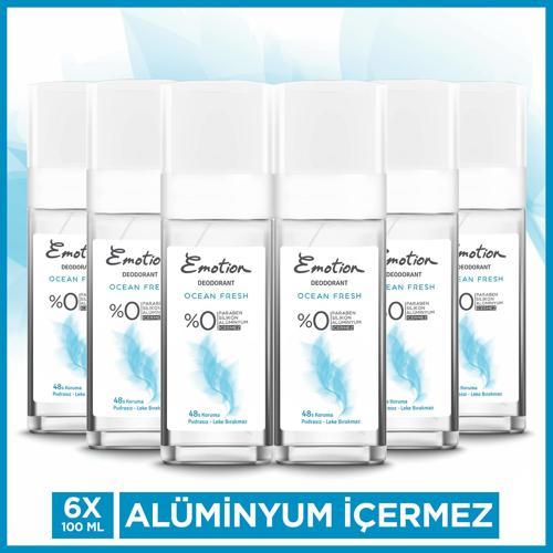 Ocean Fresh Pump Sprey Kadın Deodorant 6x100 Ml