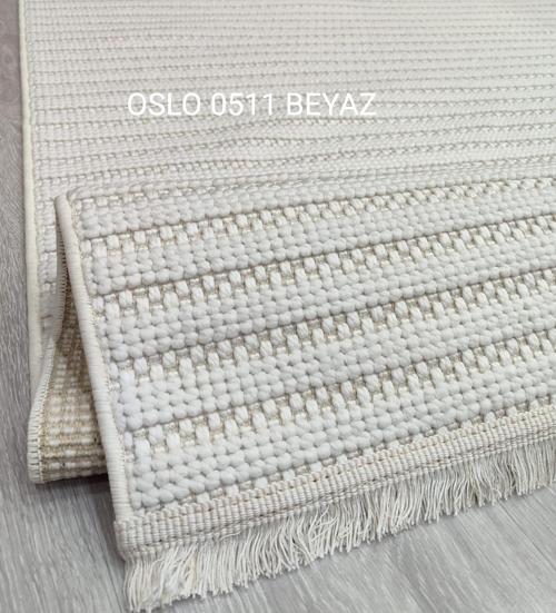Decoser Oslo Koleksiyonu Dokuma Halı DH511 Beyaz