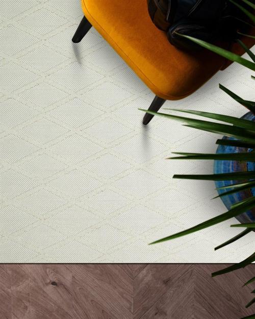 Cozy Koleksiyonu Hav Vermeyen Özel İpler ile Üretilen Örgü Desenli Halı CZY 04 Cream