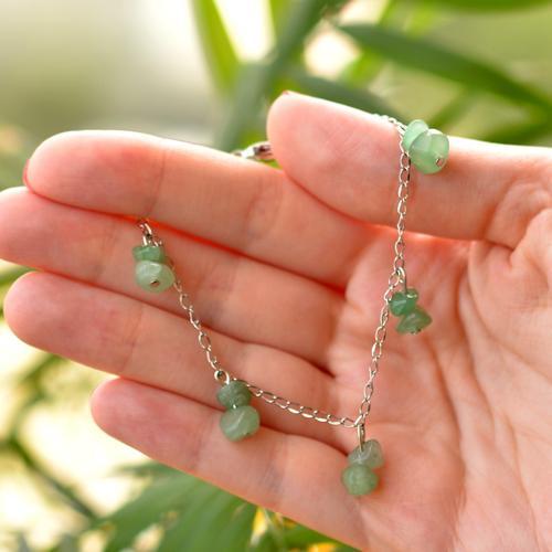 Aventurin Taşı Bileklik – Kararmaz Zincirli