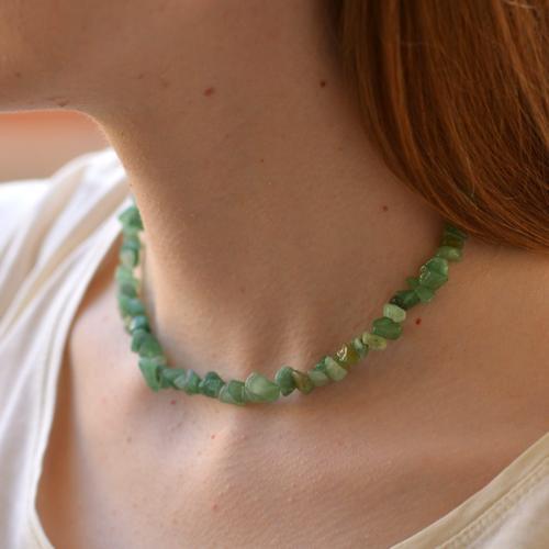 Aventurin Taşı Şekilsiz Kolye