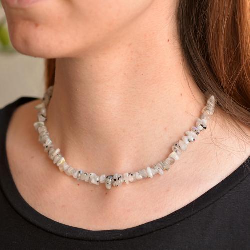 Ay Taşı Şekilsiz Kolye