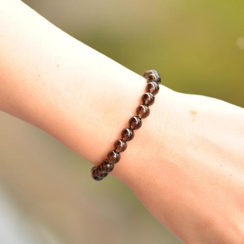 Dumanlı Kuvars Taşı Bileklik (8 mm)