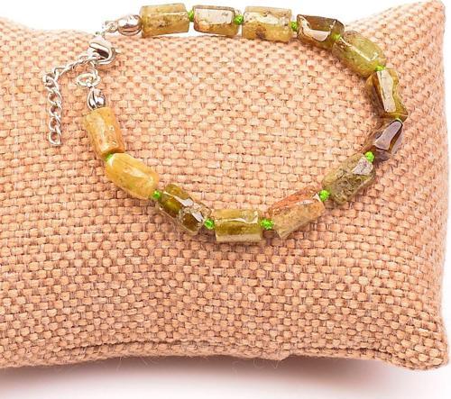 İşlenmemiş Yeşil Lal Taşı Bileklik - Tsavorite Taşı