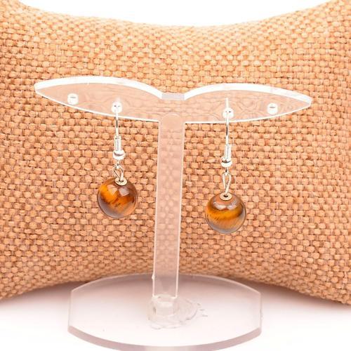 Kaplan Gözü Taşı Küpe