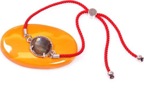 Labradorit Taşı İpli Bileklik