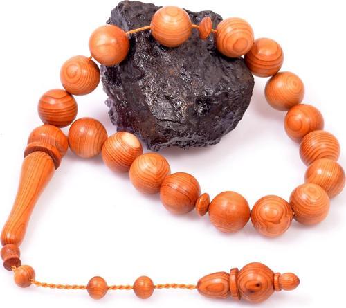 Kıbrıs Ağacı Bilek Boy Tesbih - 14 mm Efe Tesbihi
