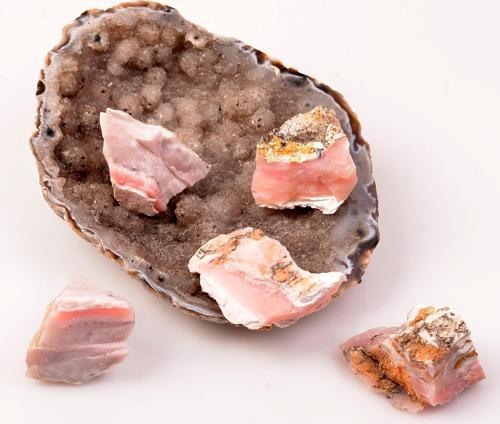 Ham Pembe Opal Taşı Kütle
