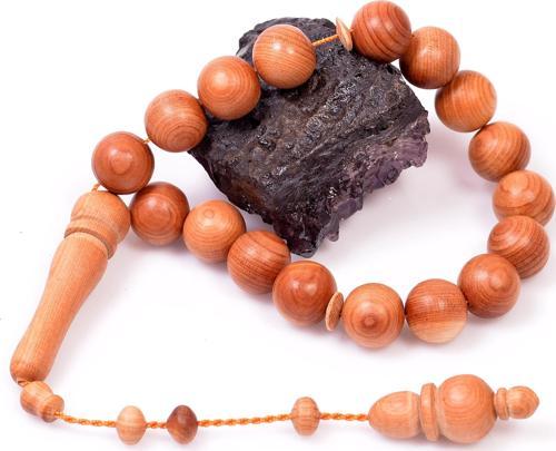 Kokulu Ardıç Ağacı Bilek Boy Tesbih - 14 mm Efe Tesbihi