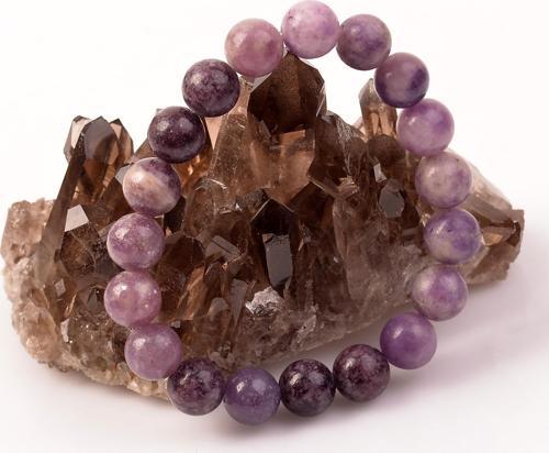 Lepidolit Taşı Bileklik - 10 mm