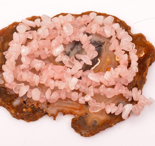 Pembe Kuvars Taşı Kırık Dizi