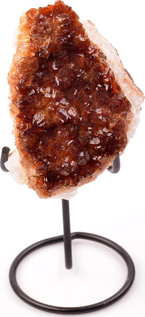 Sitrin Taşı Ham Kütle - Metal Standlı