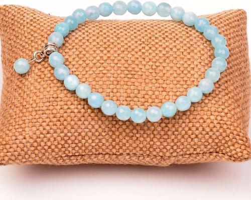 Mavi Kuvars Taşı Bileklik ( 6 mm ) - Faset Kesim