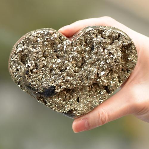 Pirit Taşı Kalp Kütle - 1200 gr.