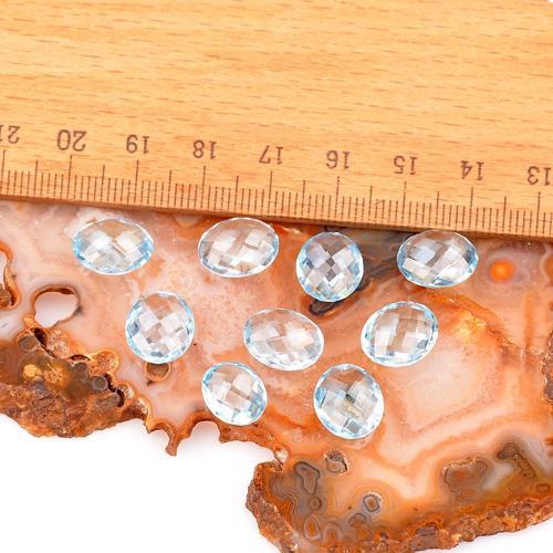 Mavi Topaz Taşı Faset Kesim - Yüzük ve Kolye Taşı