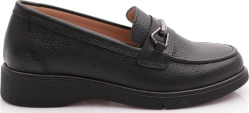 3001-2 Kadin Aksesuarli Loafer Ayakkabi