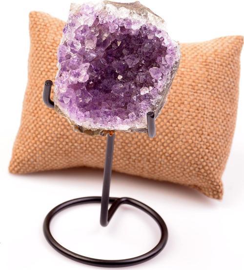 Ametist Taşı Kütle - Metal Standlı