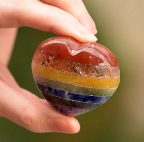 Çakra Taşlarından Kalp Kütle - Metal Standlı