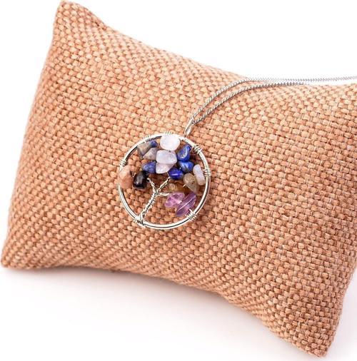 Yay Burcu Taşlarından Kolye - Kararmaz Zincirli