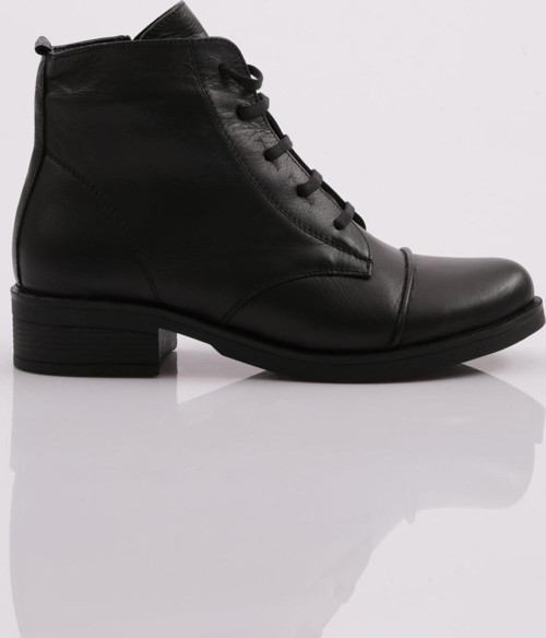 1409 22K Kadin Bağcikli Fermuarli Bot