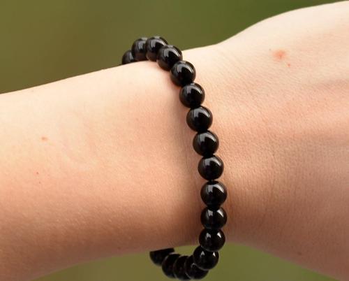 Obsidyen Taşı Bileklik ( 8 mm )