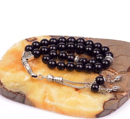 Obsidyen Taşı Tesbih ( 8 mm )