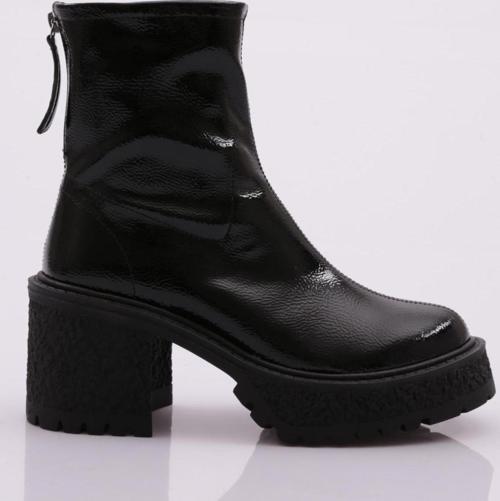 6452-2027 Kadin  Kalin Taban Kalin Topuk Bot