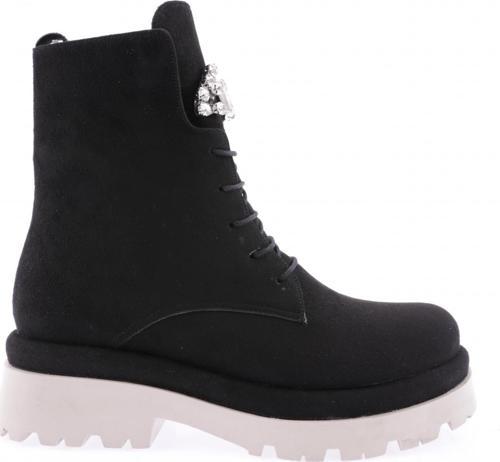 7015 Kadin Kalin Taban Kristal Taş Tokali Bot