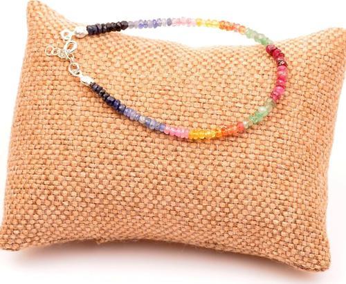 Yakut - Safir - Zümrüt Taşlarından Bileklik