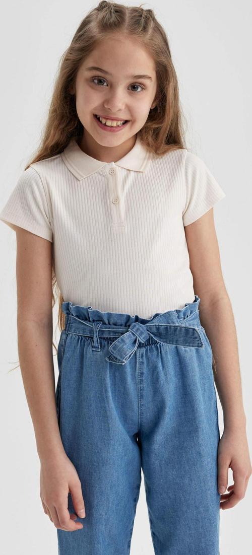 Z7794A6 Kız Çocuk Polo Yaka T-Shirt