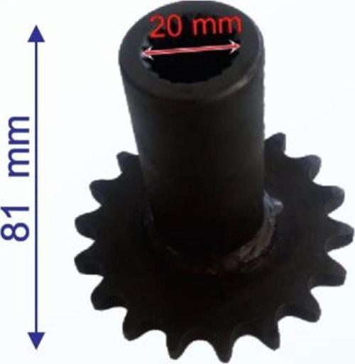 Atv Ön Dişli 428-18T İç 20Xuzunluk 81Xtm Öm
