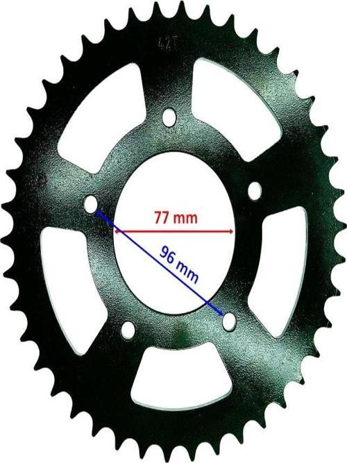 Cf Moto Nk 250 Arka Dişli 520-42T İç 77 Mm 5 Delikli Öm