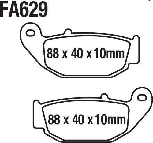 Cf Moto Sr250-450 Nk 250 Arka Fren Disk Balatası Ask (Abs) Fa629